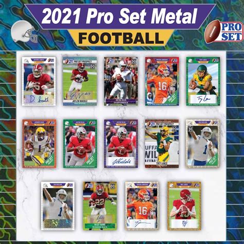 2021 pro set metal football box|2021 pro set metal football cards.